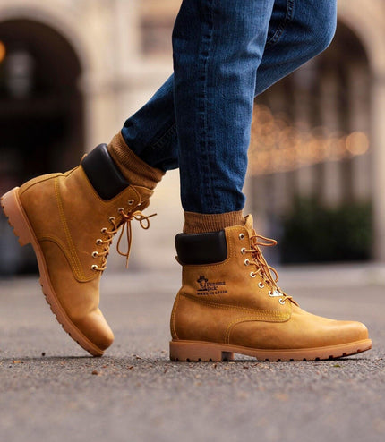 Panama Jack 03 C1 Mens Tan Waterproof Leather Lace Up Hiking Ankle Boots