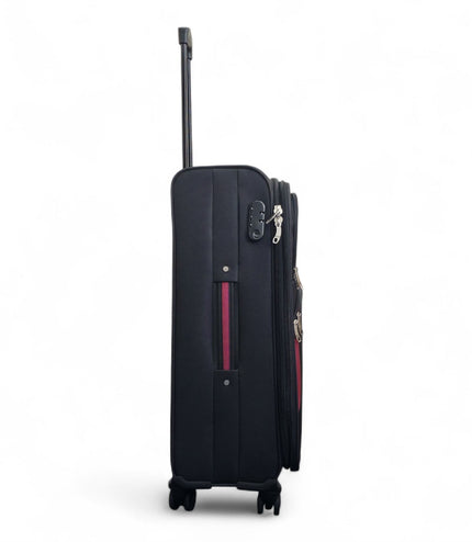 Gosford Medium Soft Shell Suitcase in Black