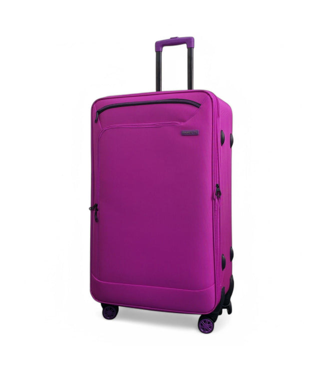 Handa Large Soft Shell Suitcase in Pink