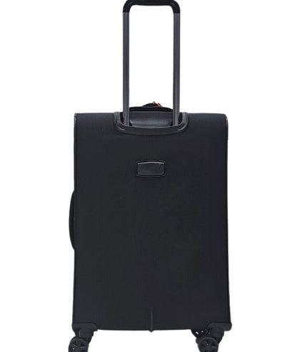 Corby Medium Soft Shell Suitcase in Black