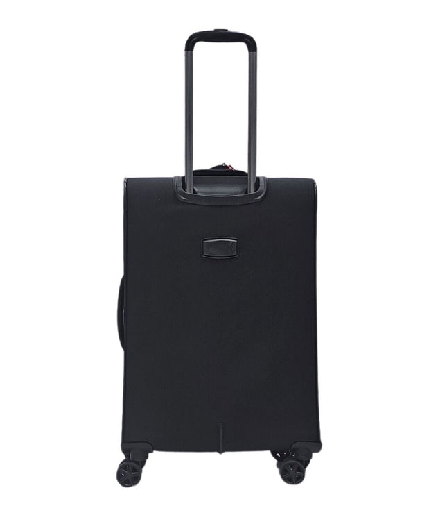Corby Medium Soft Shell Suitcase in Black