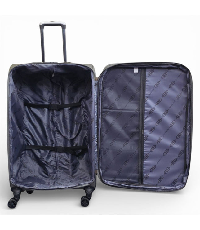 Nagoya Large Soft Shell Suitcase in Grey