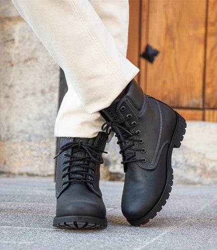 Panama Jack  03 C3 Men's Black Leather Waterproof Ankle Boots