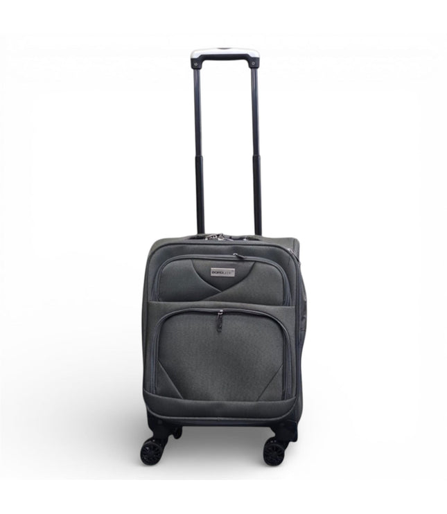 Nagoya Underseat Soft Shell Suitcase in Grey