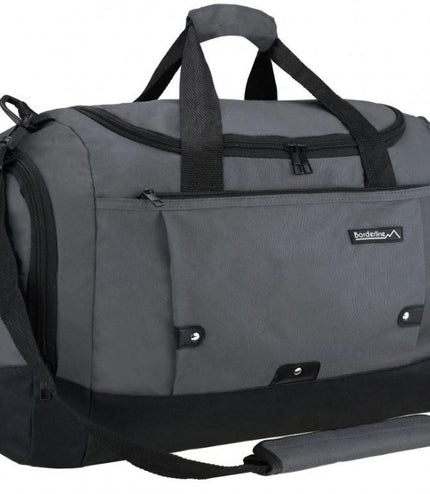 Large Duffel Weekend Holdall Carry-On Cabin Bag Gym Sports Travel Bag Grey