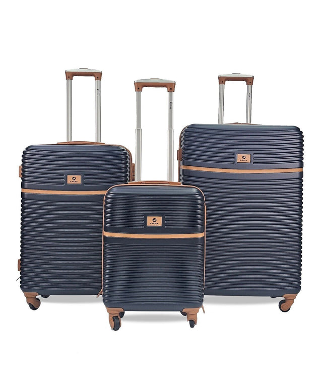 Caistor Set of 3 Hard Shell Suitcase in Navy