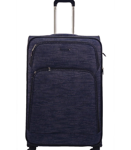 Ashbourne Large Soft Shell Suitcase in Lines