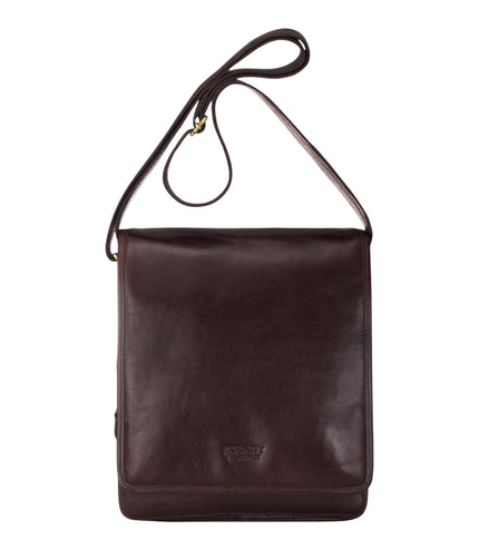 Leather Vintage Brown Messenger Shoulder Crossbody Travel Business Bag - Ranger