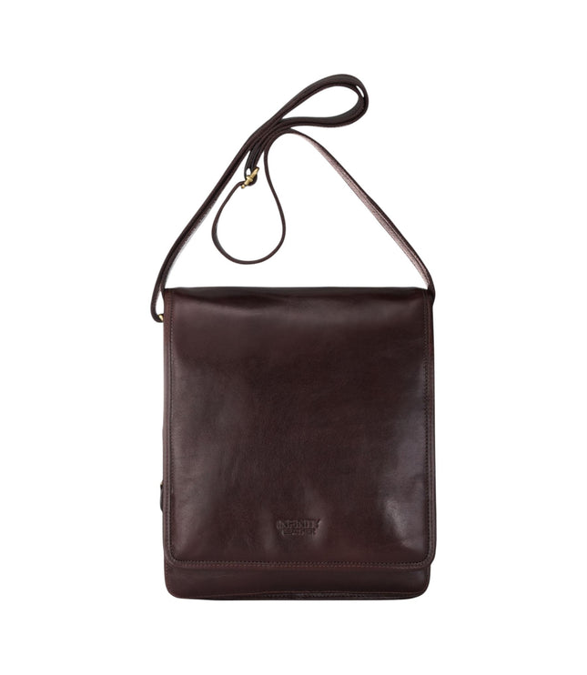 Leather Vintage Brown Messenger Shoulder Crossbody Travel Business Bag - Ranger