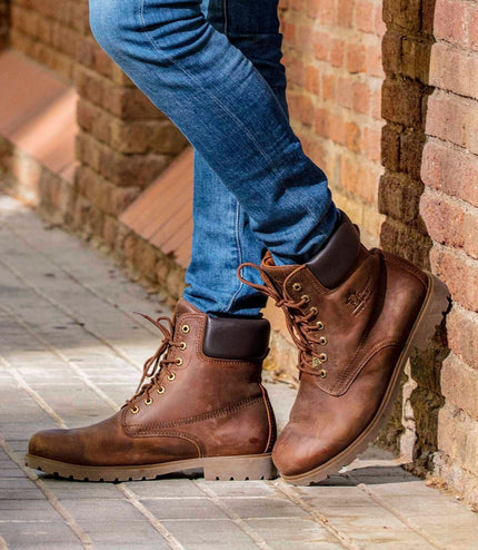 Panama Jack 03 C8 Mens Brown Waterproof Leather Laces Hiking Ankle Boots