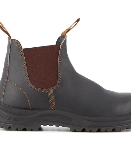Blundstone #192 Brown Steel Toe Chelsea Boot