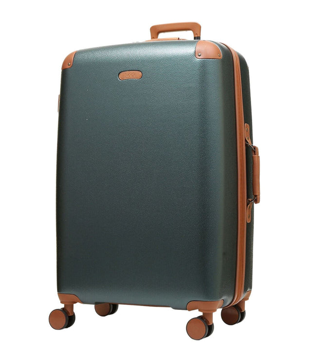 Amble Large Hard Shell Suitcase in Green