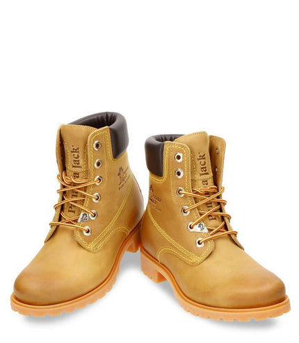 Panama Jack Womens 03 B1 Tan Waterproof Leather Laces Hiking Ankle Boots