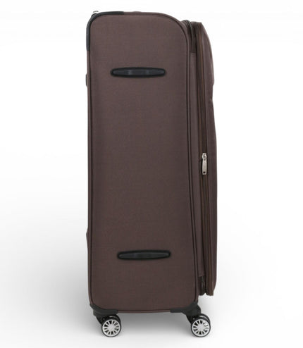 Carrollton Large Soft Shell Suitcase in Brown