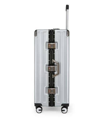 Airdrie Large Hard Shell Suitcase in Silver