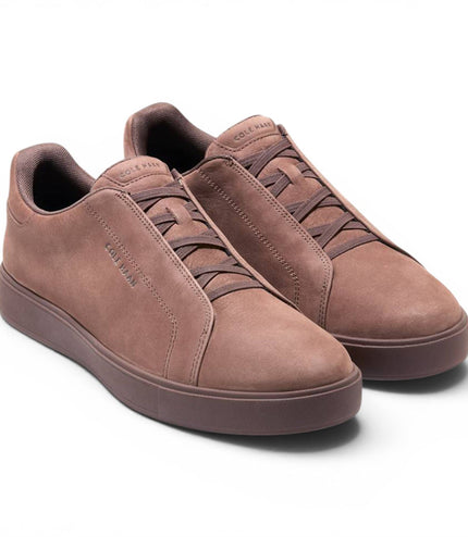 Cole Haan Men's GrandPro Luxe Mile Trainer Brown Nubuck Sneakers - C44437