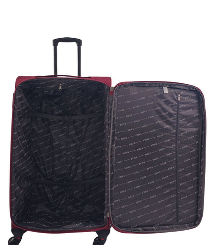 Arundel Large Soft Shell Suitcase in Burgundy