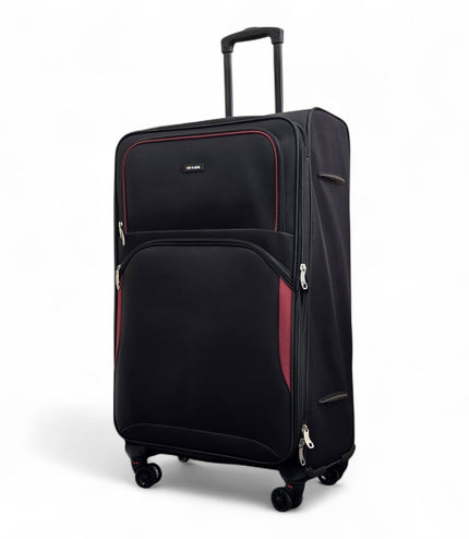 Gosford Large Soft Shell Suitcase in Black