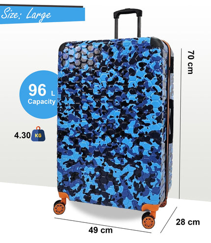 Brewood Large Hard Shell Suitcase in Blue