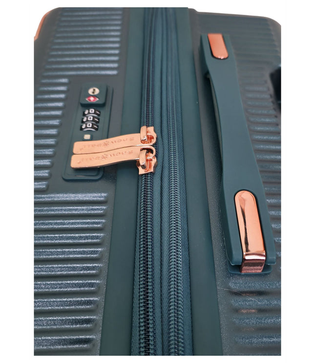 Cowra Cabin Hard Shell Suitcase in Dark Green