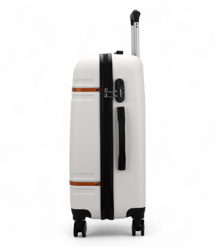 Calgary Large Hard Shell Suitcase in Cream White