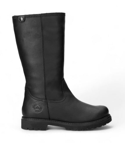 Panama Jacks Women's Black Bambina B60 Leather High Boots