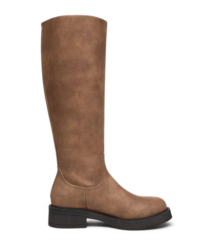 Blowfish Malibu Women's Tan Faux Leather High Riding Boots - Venice Tall