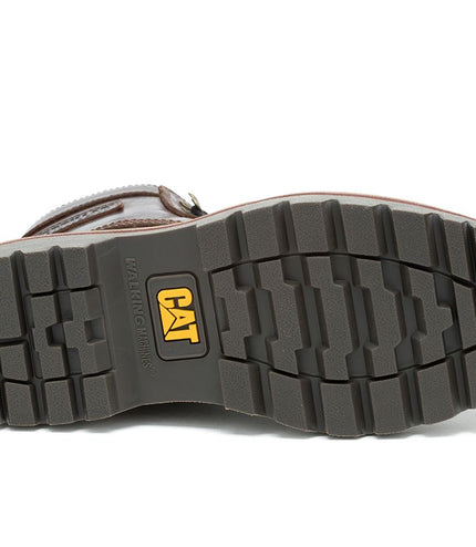 Caterpillar Colorado Grader Waterproof Brown Leather Boots