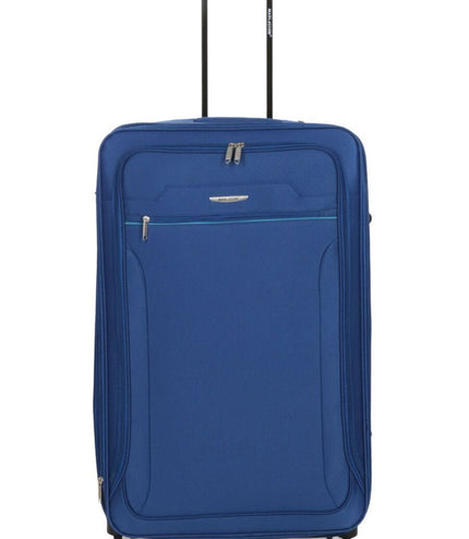 Cinderford Large Soft Shell Suitcase in Blue