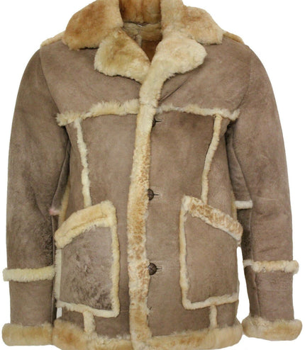 Men's Designer Winter Sheepskin Fur Coat-Zaragoza