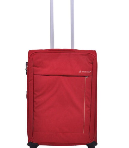 Clevedon Medium Soft Shell Suitcase in Red