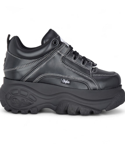 Buffalo Womens Black Chunky Platform Fashion Trainers - 1339-14