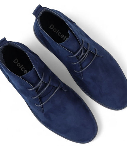 Men's Navy Premium Desert Style Suede Chukka Boots