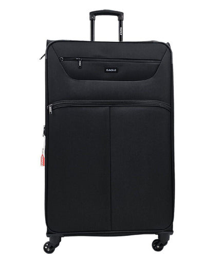 Ashford Extra Large Soft Shell Suitcase in Black