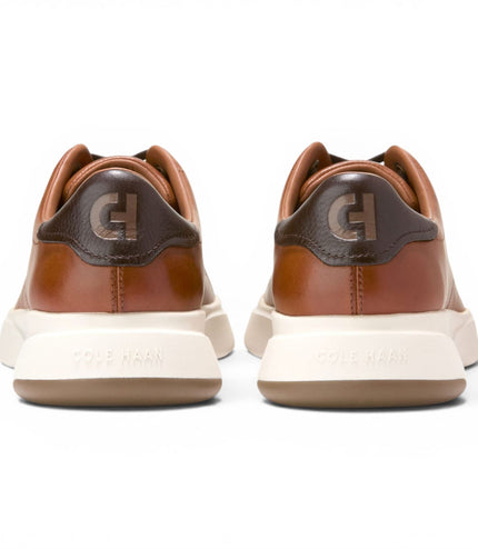 Cole Haan Men's GrandPro Luxe Mile Trainer Brown Leather Sneakers - C42753