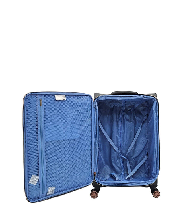 Bexley Medium Soft Shell Suitcase in Grey