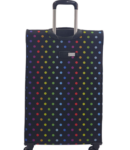 Ashbourne Large Soft Shell Suitcase in Dots