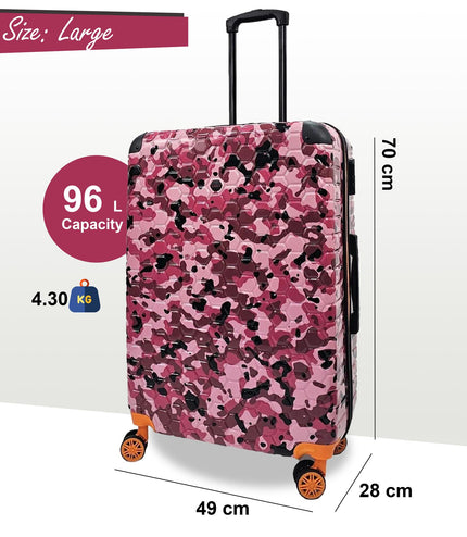 Brewood Large Hard Shell Suitcase in Pink