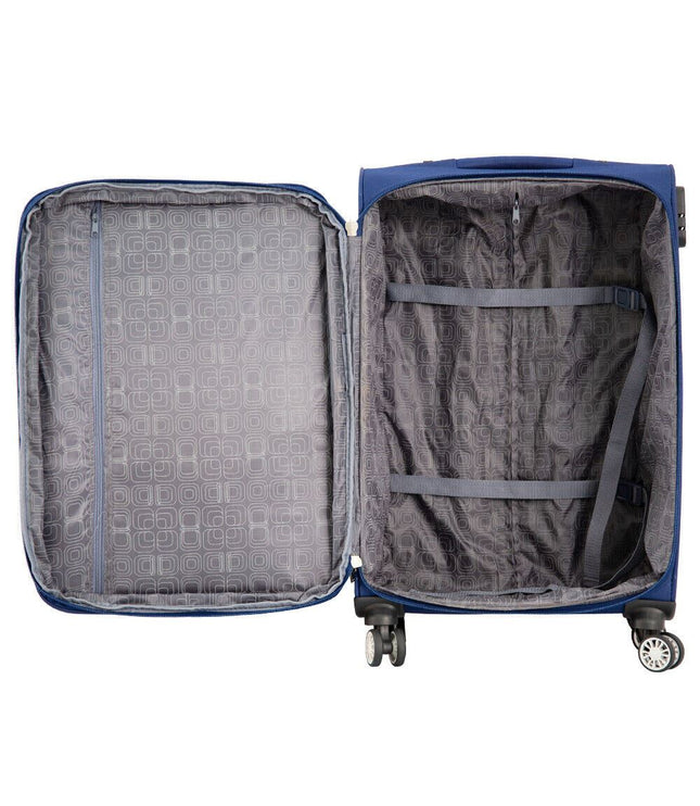 Clevedon Cabin Soft Shell Suitcase in Blue