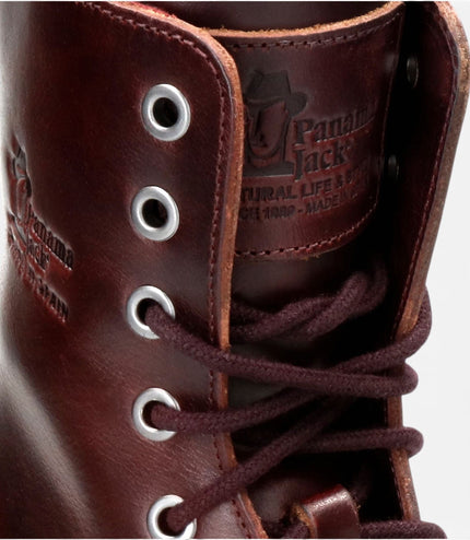 Panama Jack Women's Burgundy Waterproof Leather Warm Lace-Up Boots - Frisia-B45