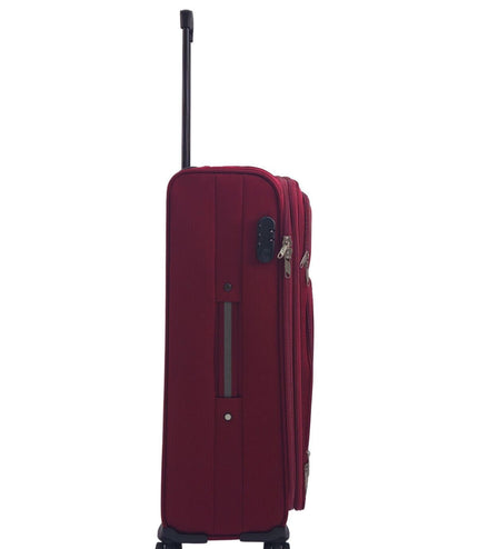 Arundel Medium Soft Shell Suitcase in Burgundy