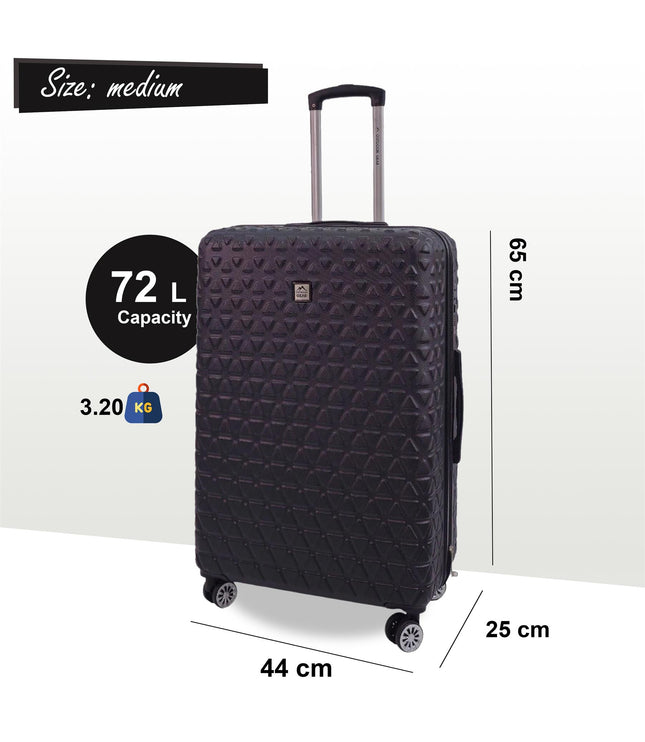 Adlington Medium Hard Shell Suitcase in Black