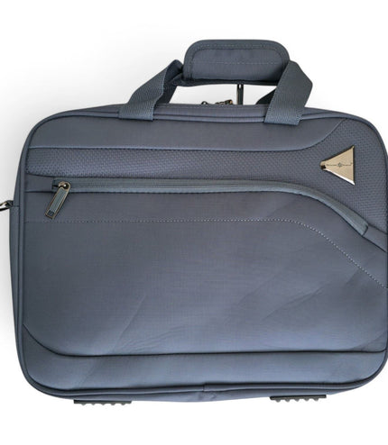 Corby Laptop Bag Soft Shell Suitcase in Grey