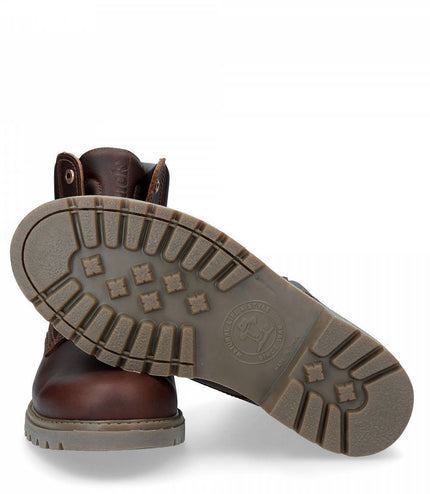 Panama Jack 03 C52 Mens Brown Waterproof Leather Laces Hiking Ankle Boots