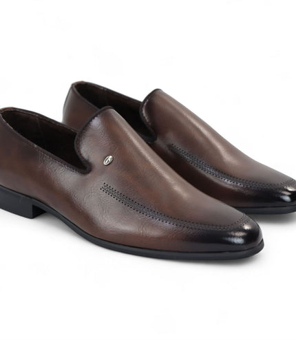 Men's Brown Classic Slip-On Loafers Formal Shoes