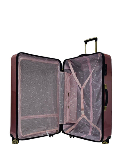 Canvey Extra Large Hard Shell Suitcase in Pink