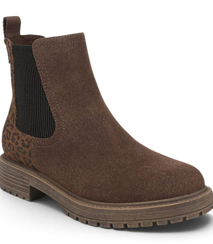 Blowfish Malibu Women's Brown Leopard Faux Suede Chelsea Boots - Alfie