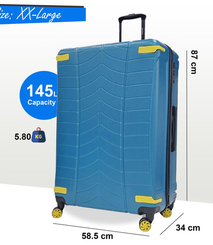 Chilton Double Extra Large Hard Shell Suitcase in Blue