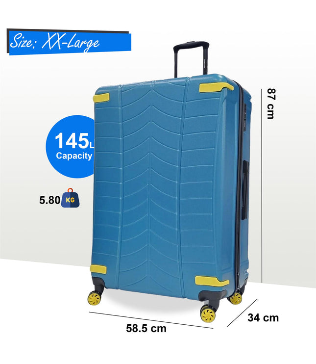 Chilton Double Extra Large Hard Shell Suitcase in Blue