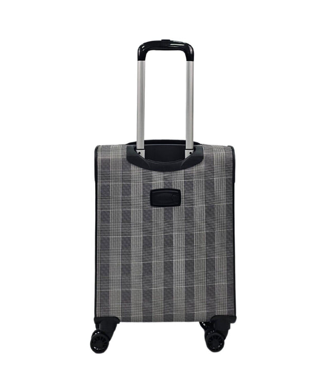 Ashbourne Cabin Soft Shell Suitcase in Stripe